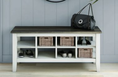 Two-Tone Storage Bench Only $64 (Reg. $193)!